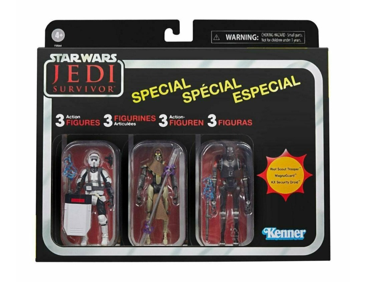 Hasbro Fans - Disney Star Wars Jedi Survivor: The Vintage Collection - 3 Action Figures Multipack (F5564)