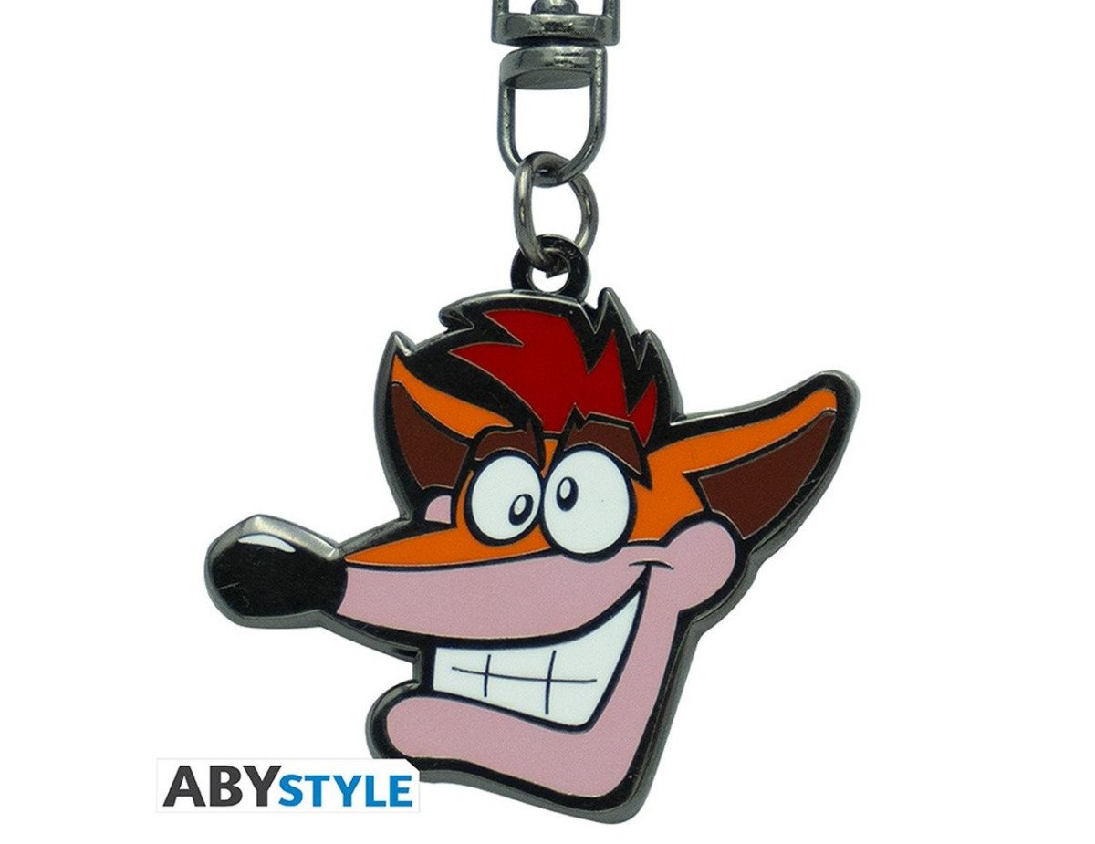 Abysse Crash Bandicoot - Crash Face Metal Keychain (ABYKEY443)