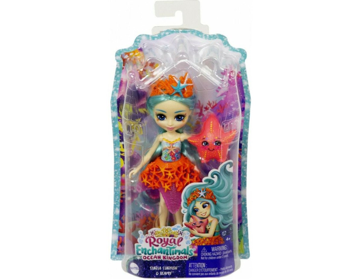 Mattel Royal Enchantimals Ocean Kingdom - Staria Starfish  Beamy (HCF69)