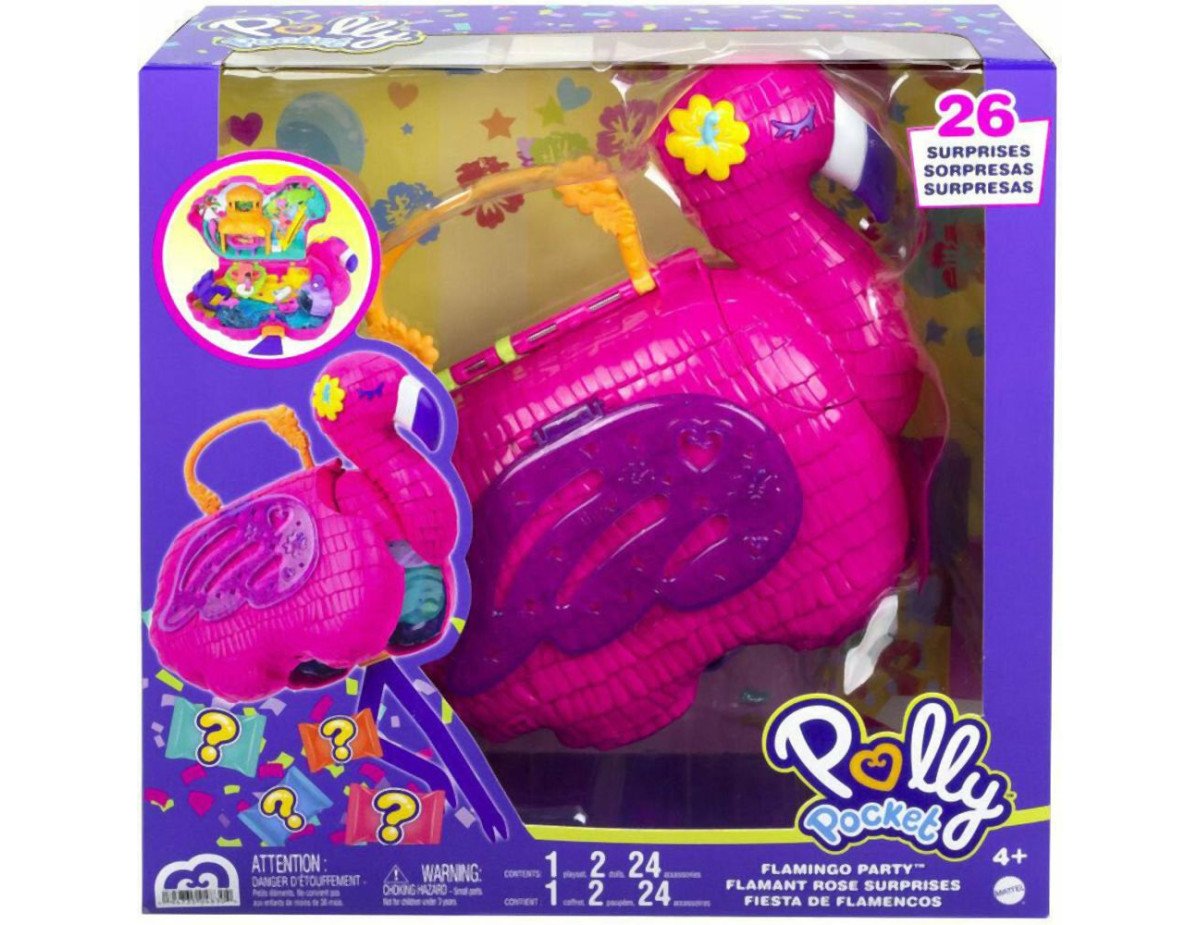 Mattel Polly Pocket - Flamingo Party Piniata (HGC41)