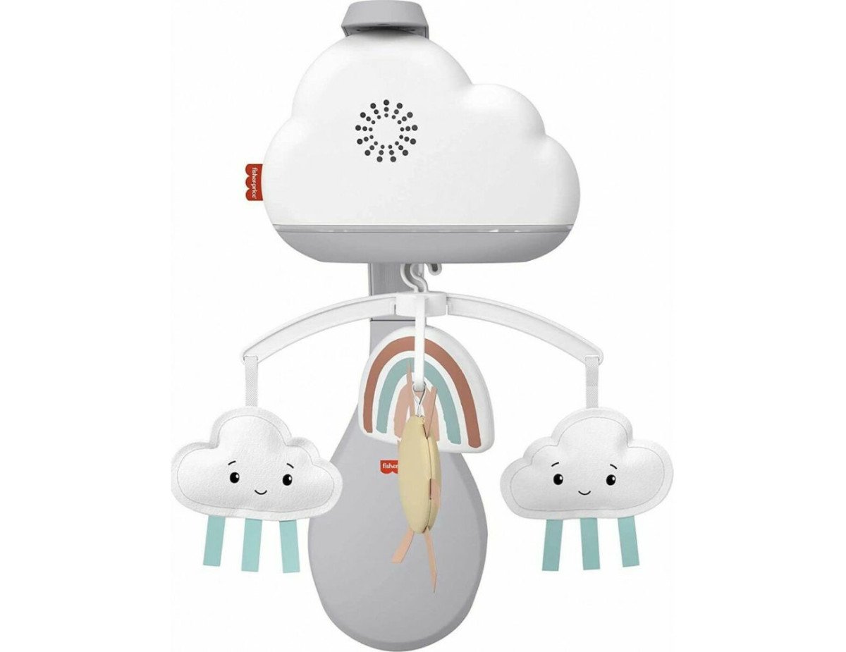 Fisher-Price Rainbow Showers Bassinet to Bedside Mobile (HBP40)