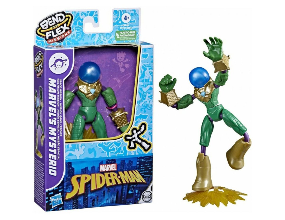 Hasbro Marvel Spider-Man Bend And Flex Missions - Marvels Mysterio Action Figure (F3846)