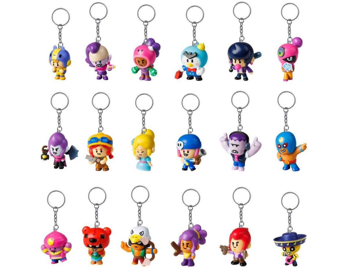 P.M.I. Brawl Stars Figural Keychain - 1 Pack (S1) (Random) (BRW8010)