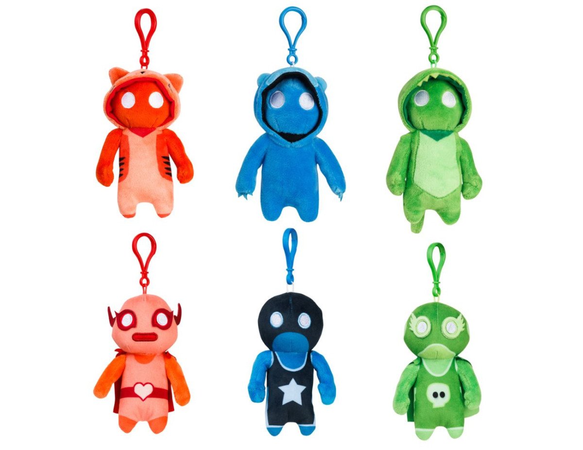 P.M.I. Gang Beasts Clip On Plush Characters 13cm (S1) (Random) (GB7004)