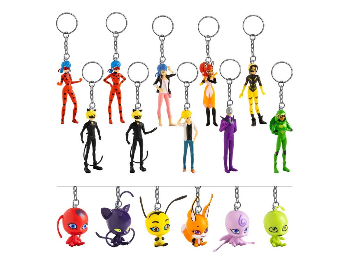 P.M.I. Miraculous Figural Keychain - 1 Pack (S1) (Random) (MLB8010)