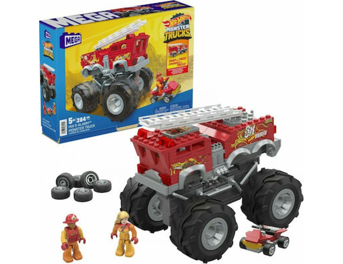 Mattel Mega Bloks Hot Wheels Monster Trucks: HW 5-Alarm Monster Truck (HHD19)