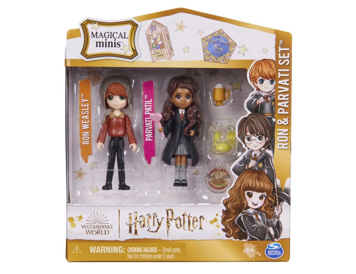 Spin Master Wizarding World Harry Potter: Ron  Parvati Set Magical Minis (6064902)