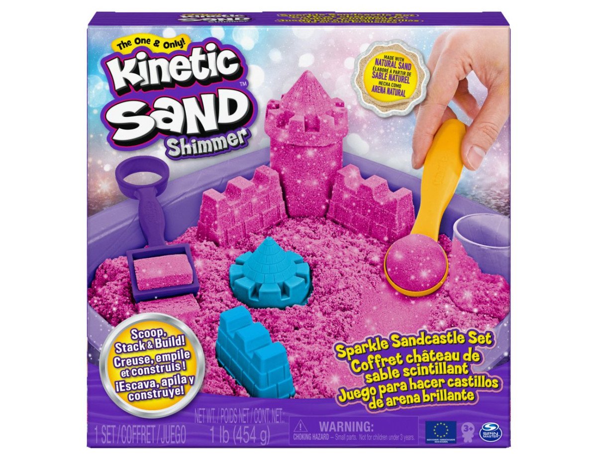 Spin Master Kinetic Sand Shimmer - Sparkle Sandcastle Set (Pink) (6063520)