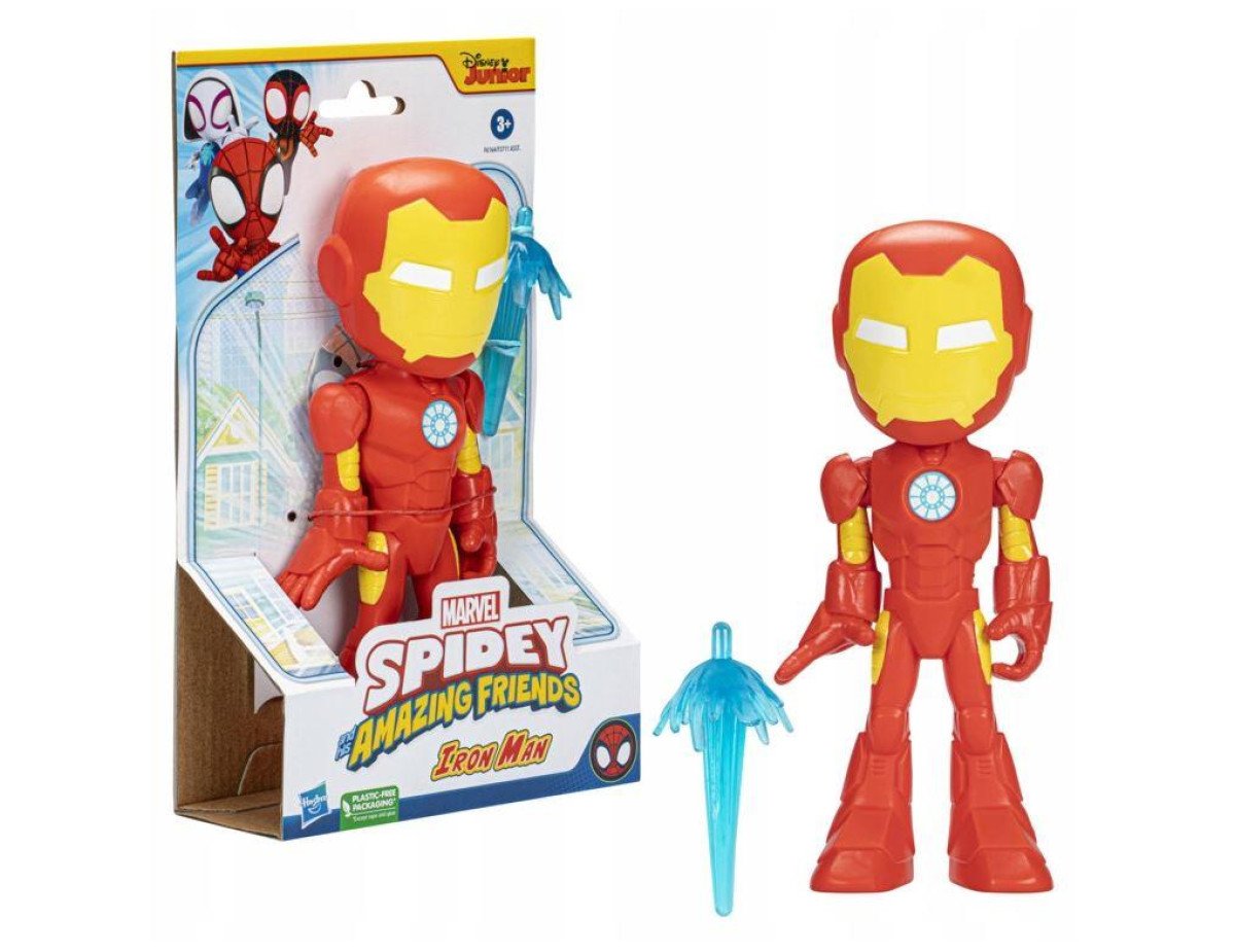 Hasbro Disney Marvel: Spidey and his Amazing Friends - Iron Man Supersized Hero Figure (F6164)