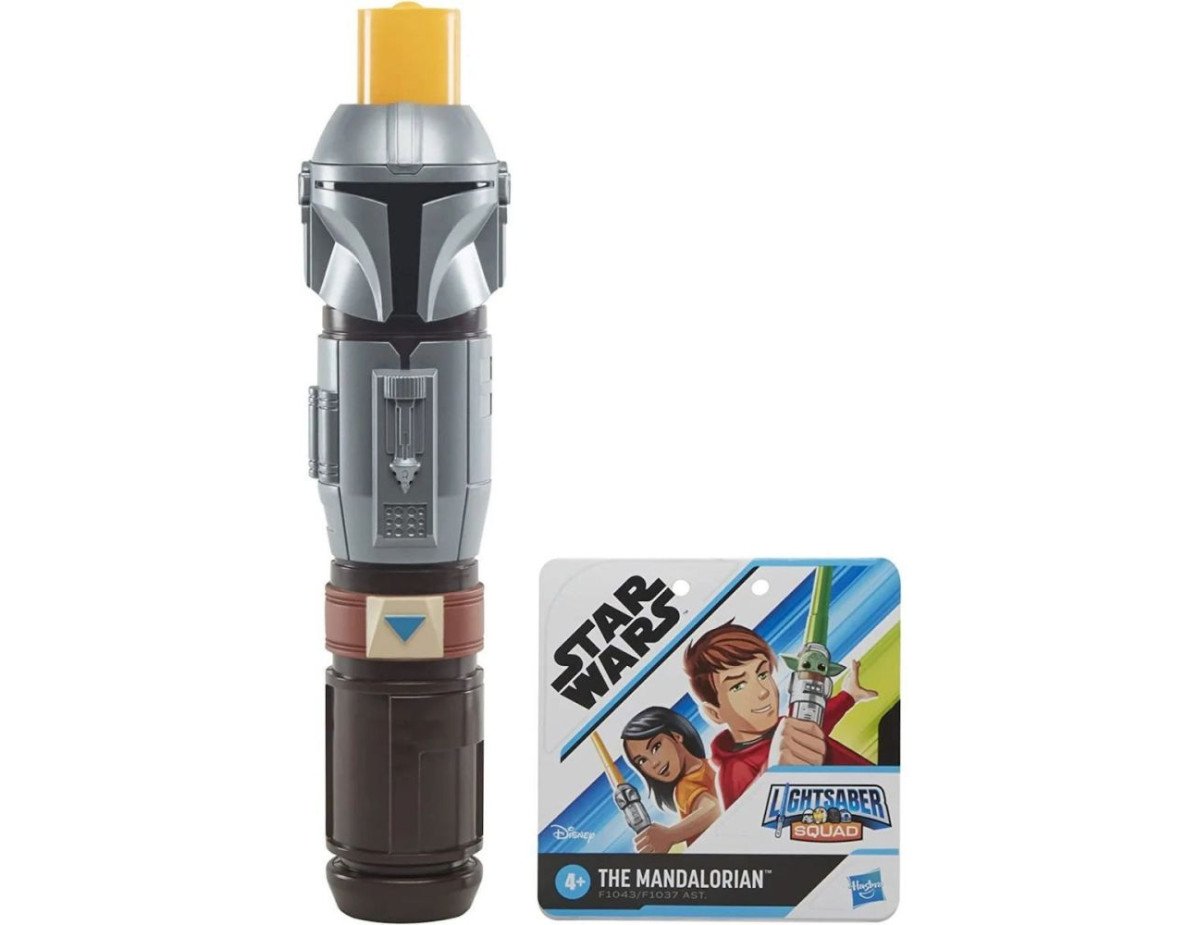 Hasbro Disney Star Wars: Lightsaber Squad - The Mandalorian Extendable Orange Lightsaber (F1043)