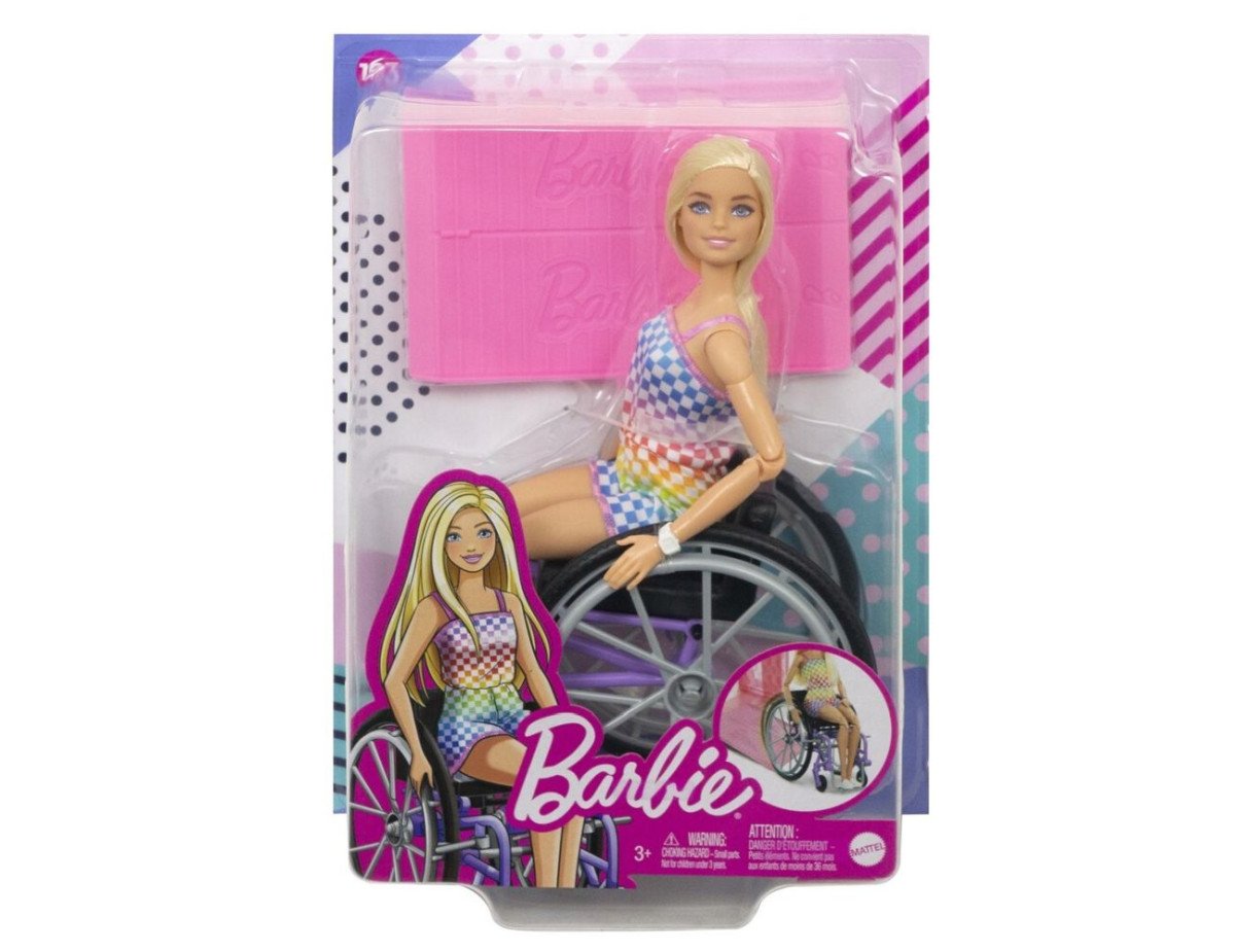 Mattel Barbie: Fashionistas - Blonde Doll with Disability Train (HJT13)