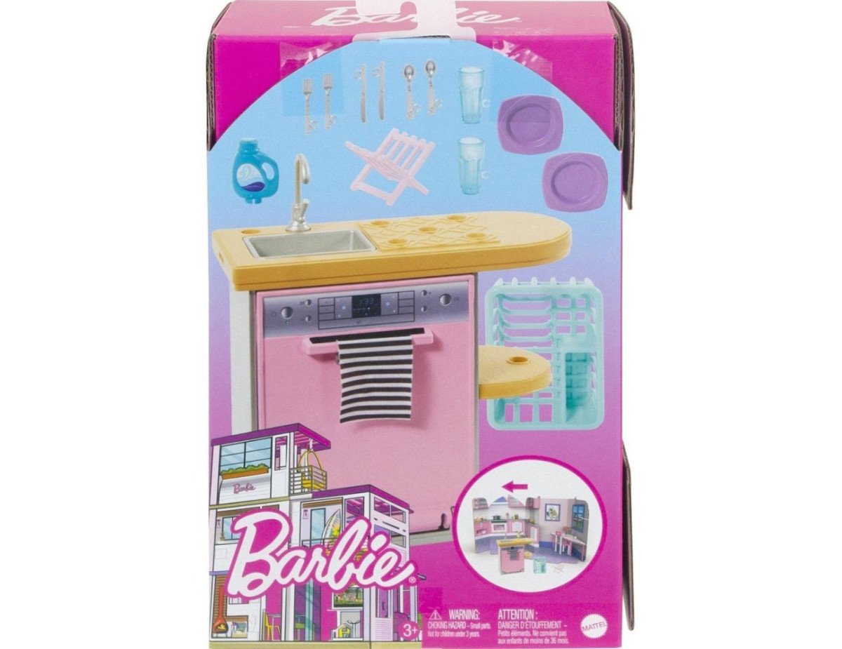 Mattel Barbie: Furniture and Accessory Pack - Dishwasher Theme (HJV34)