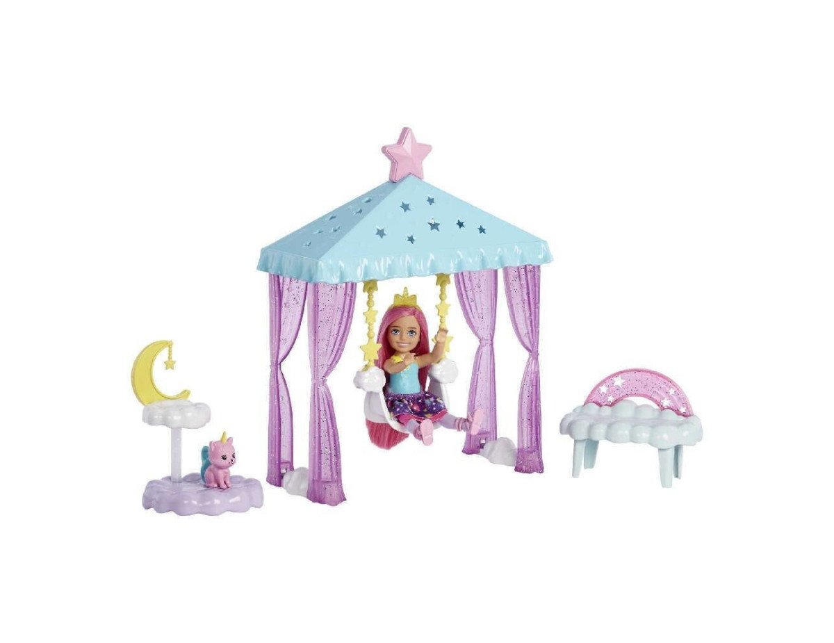 Mattel Barbie Dreamtopia: Chelsea - Chelsea Doll Nurturing Fantasy Playset (HLC27)