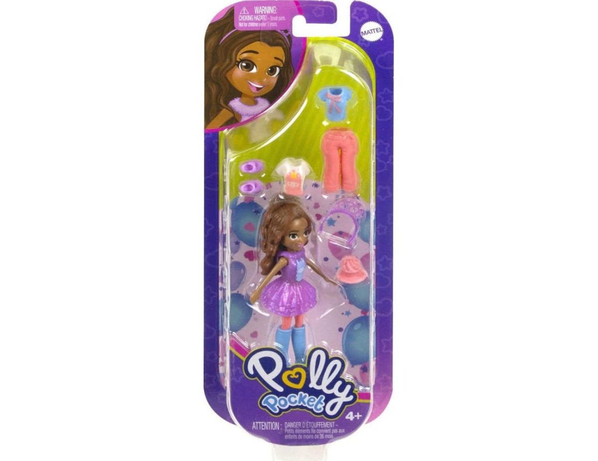 Mattel Polly Pocket - Lama Fashion Dark Skin Doll (HKV85)