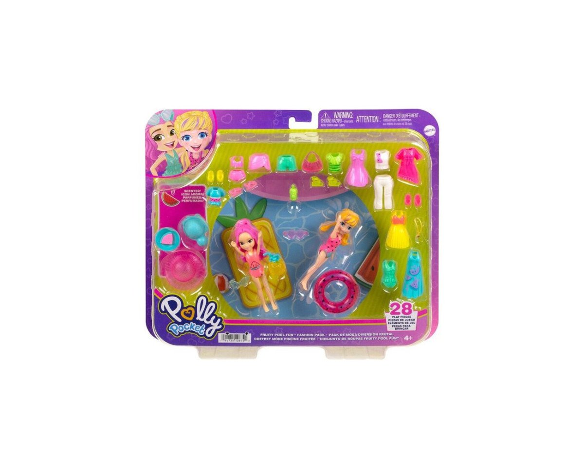 Mattel Polly Pocket - Fruity Pool Fun Fashion Pack (HKV95)