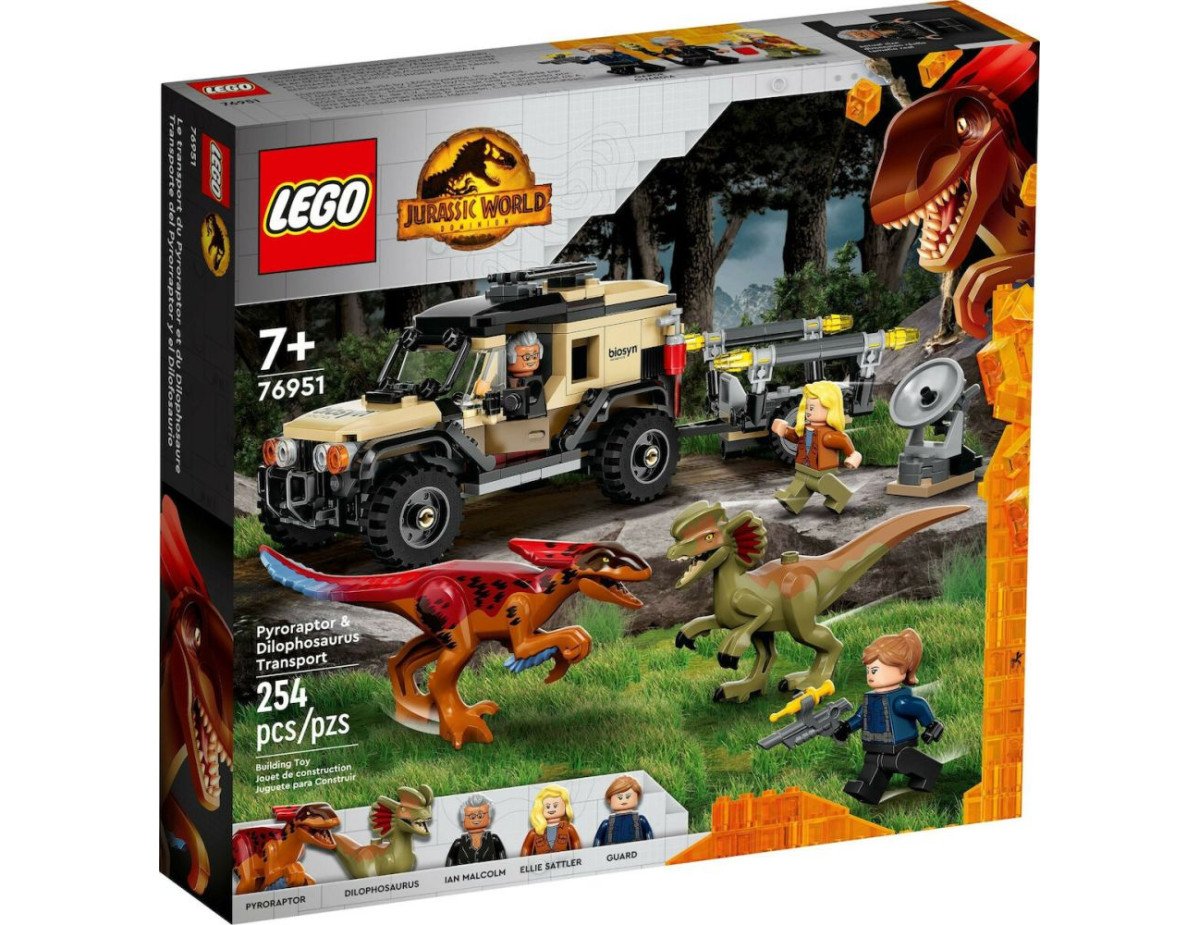 LEGO® Jurassic World: Pyroraptor  Dilophosaurus Transport (76951)