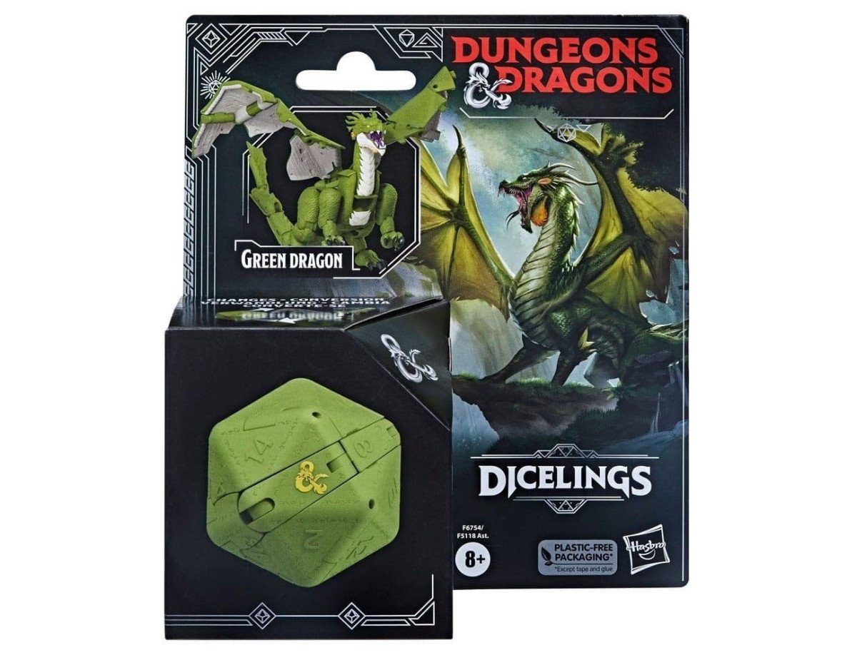 Hasbro Fans Dungeons  Dragons Honor Among Thieves: Dicelings - Green Dragon (F6754)