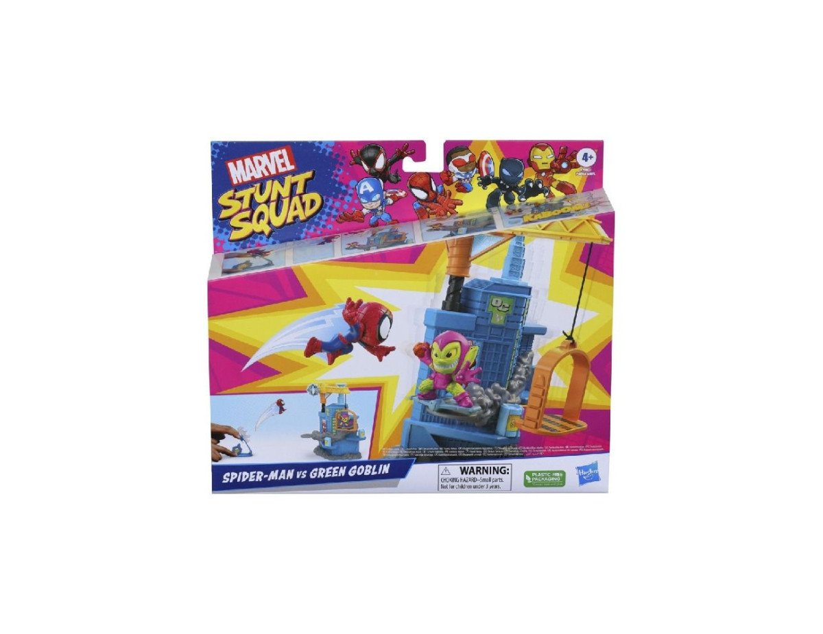 Hasbro Marvel: Stunt Squad - Spider-Man VS Green Goblin Mini Playset (F7062)