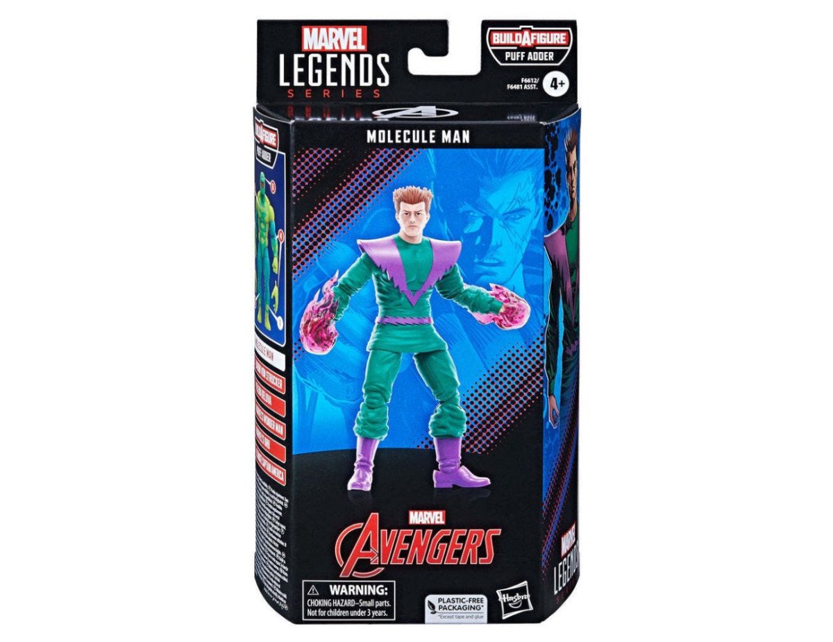 Hasbro Fans - Marvel Legends: Molecule Man Action Figure (15cm) (Build-A-Figure Puff Adder) (F6612)