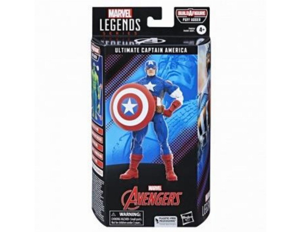 Hasbro Fans - Marvel Legends: Ultimate Captain America Action Figure (15cm) (Build-A-Figure Puff Adder) (F6616)