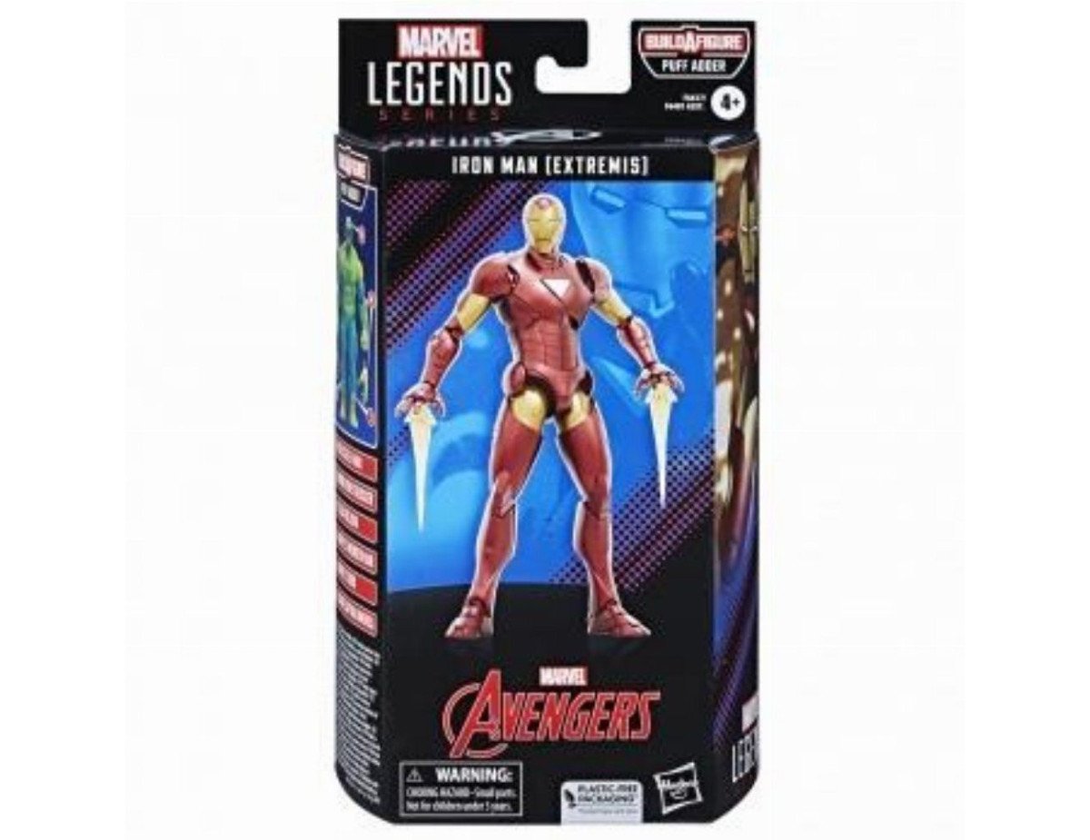 Hasbro Fans - Marvel Legends: Iron Man (Extremis) Action Figure (15cm) (Build-A-Figure Puff Adder) (Excl.) (F6617)