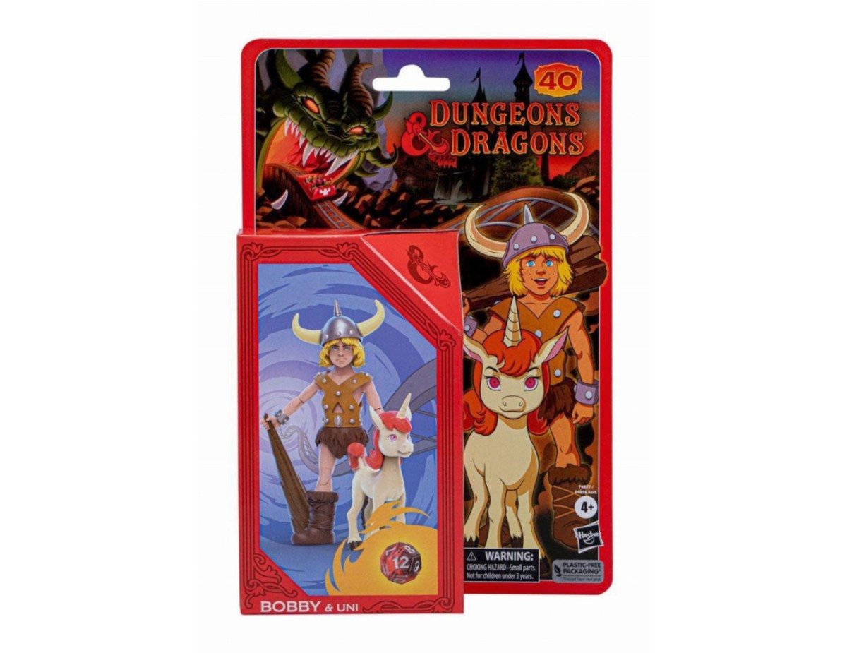 Hasbro Fans - Dungeons  Dragons Retro Collection: Bobby  Uni Action Figures (15cm) (Excl.) (F4877)