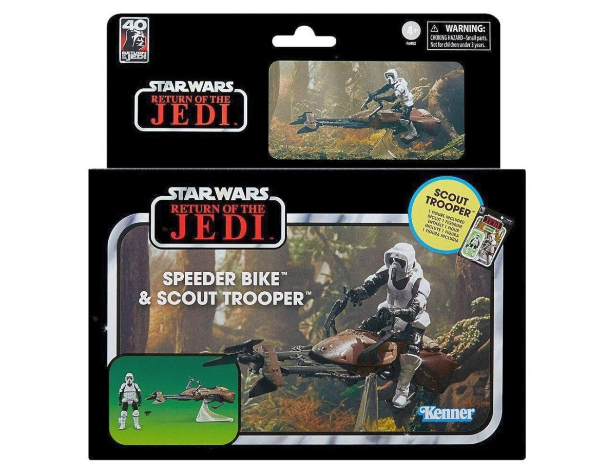 Hasbro Fans - Disney Star Wars Return of the Jedi Vintage Collection: Speeder Bike  Scout Trooper Action Figure (F6882)