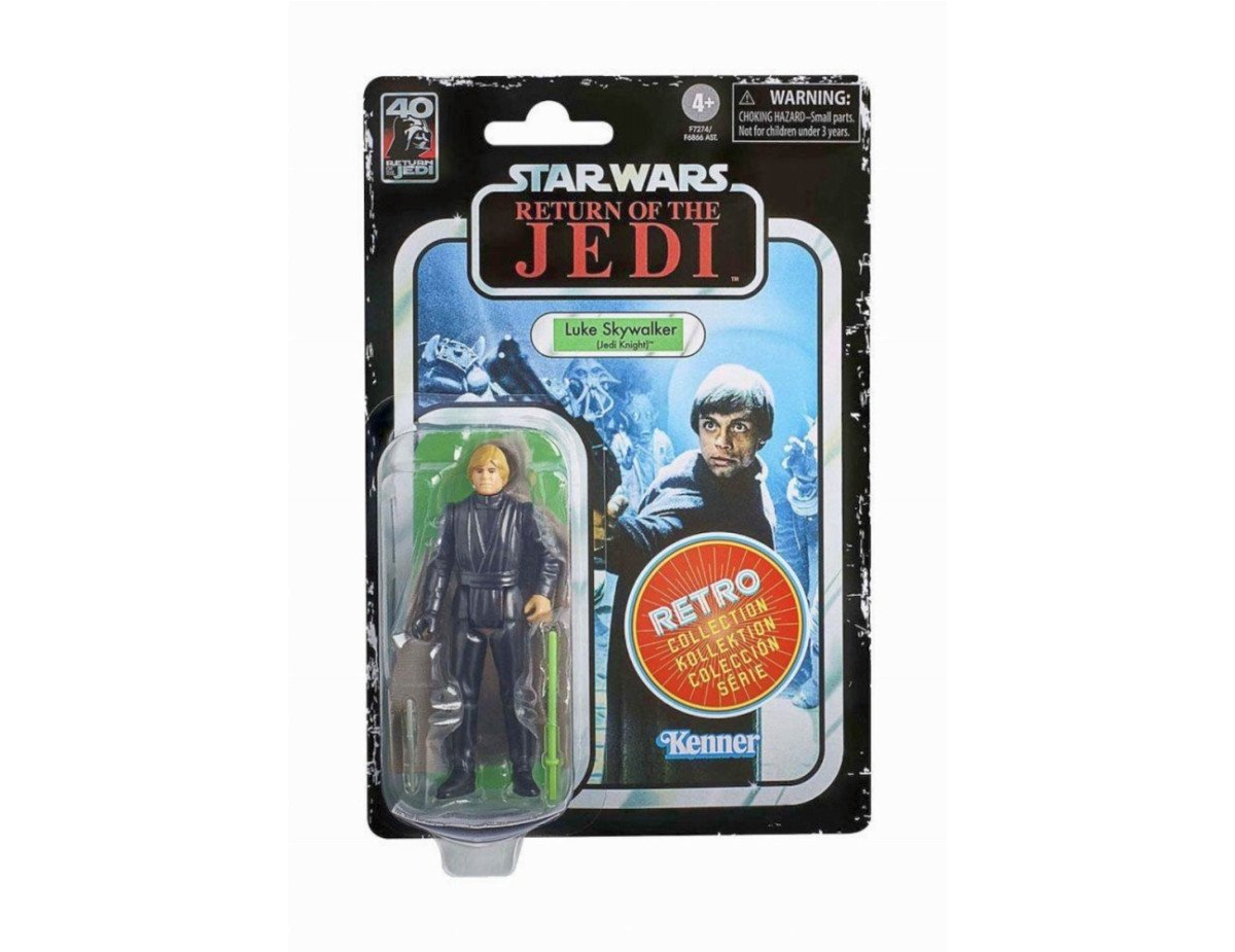 Hasbro Fans - Disney Star Wars: Return of the Jedi Retro Collection - Luke Skywalker (Jedi Knight) Action Figure (10cm) (F7274)