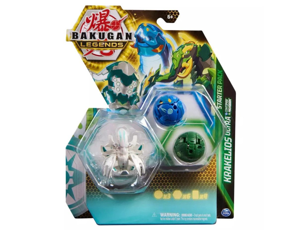 Spin Master Bakugan Legends: Krakelios Ultra - Centipod  Maxodon Starter Pack (20140289)