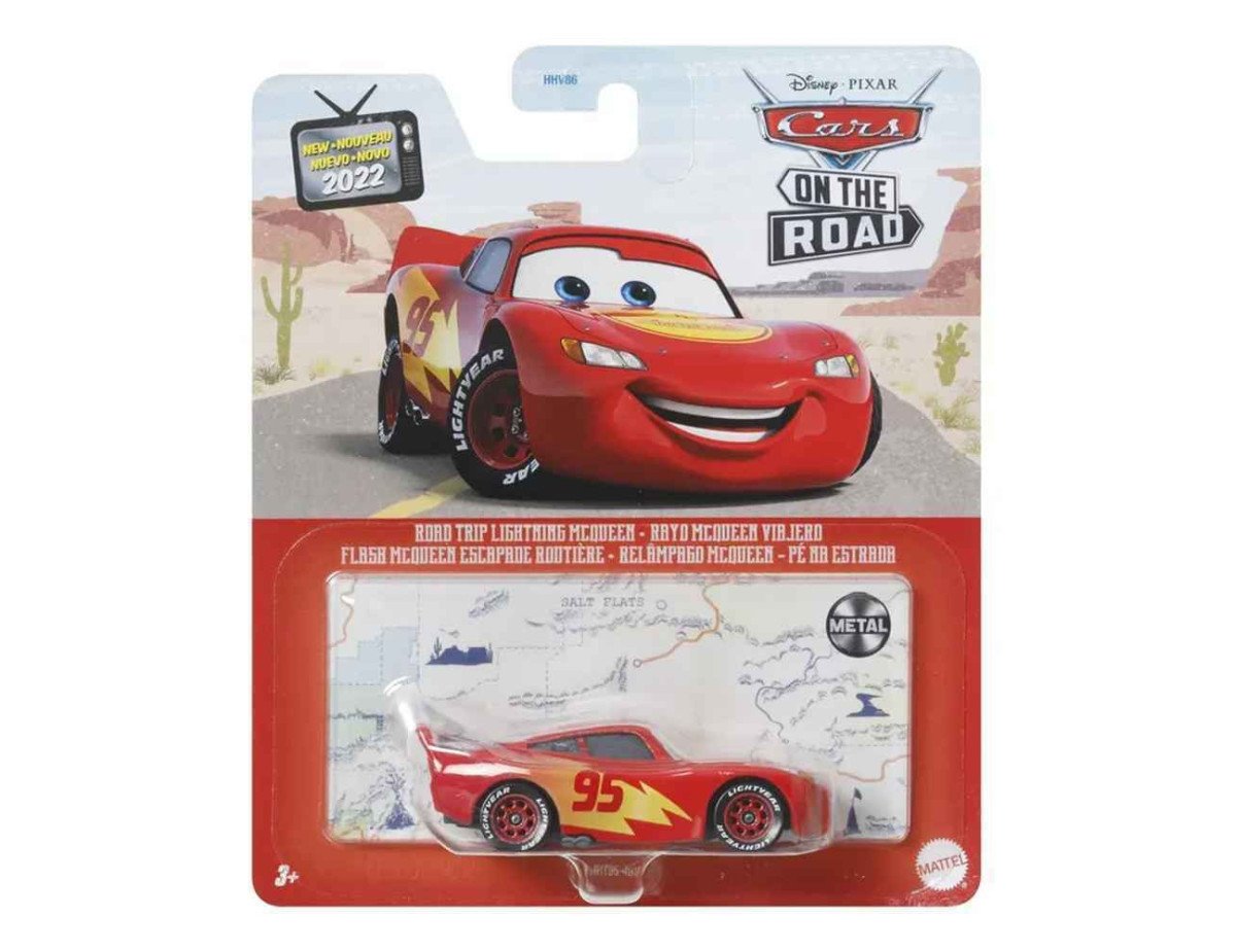 Mattel Disney Pixar: Cars On The Road - Road Trip Lighting McQueen (HKY34)