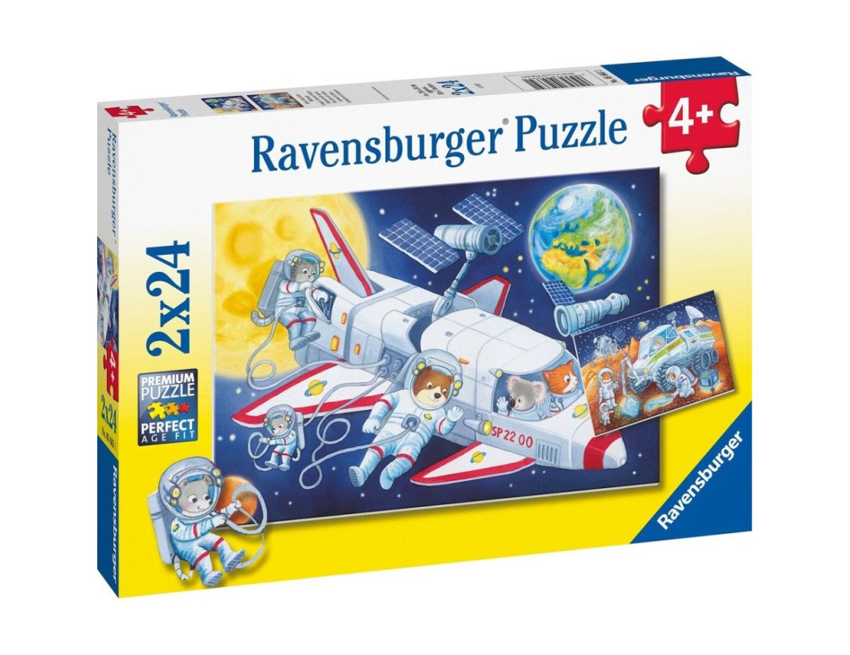 Ravensburger Puzzle: Animals in Space (2x24pcs) (05665)