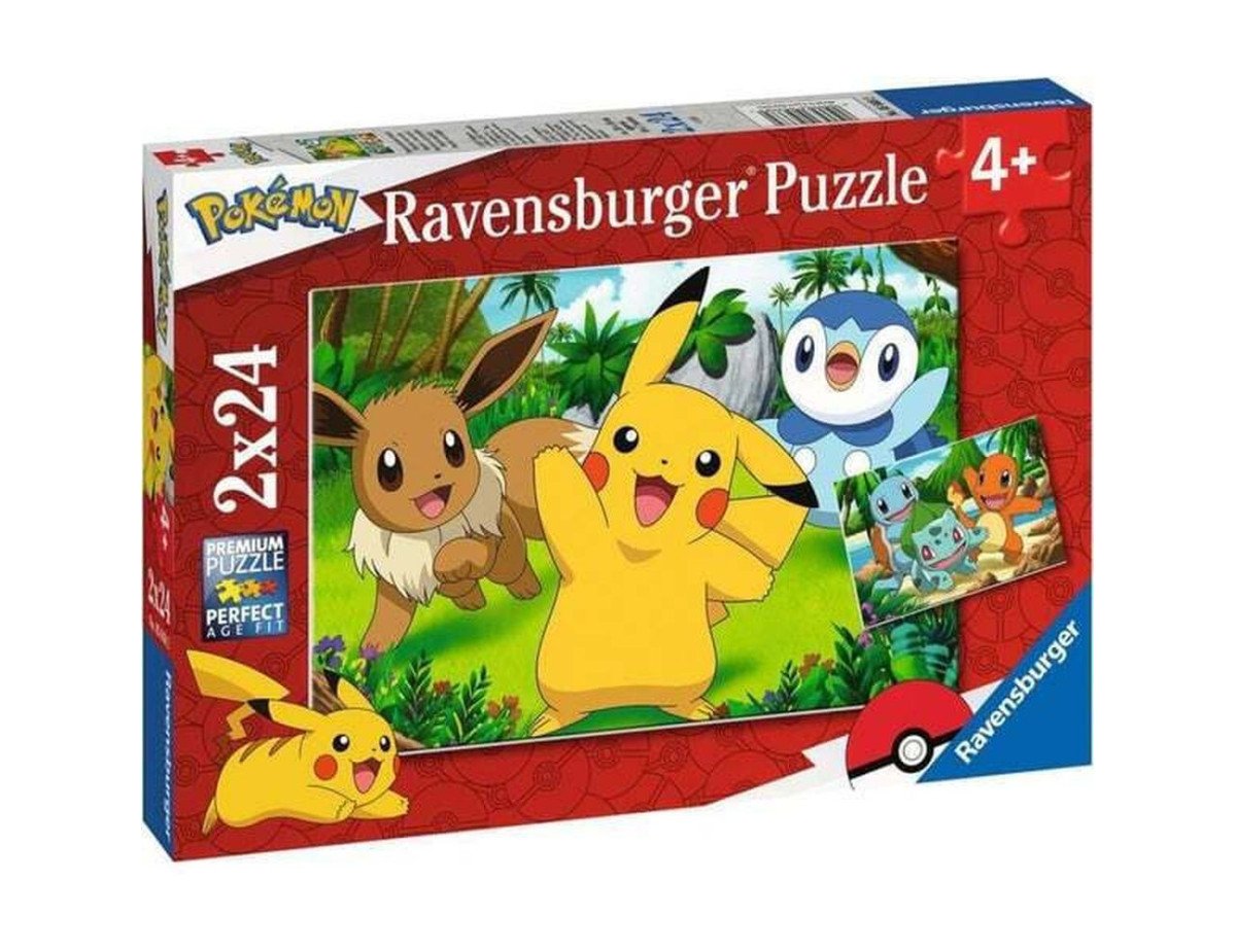 Ravensburger Puzzle: Pokemon Pikachu and Pals (2x24pcs) (05668)