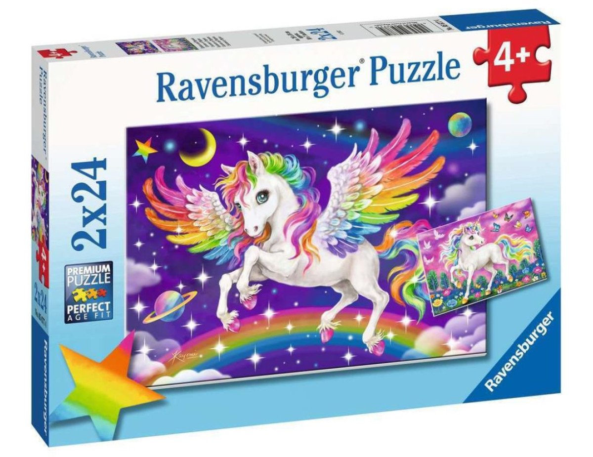 Ravensburger Puzzle: Unicorn and Pegasus (2x24pcs) (05677)