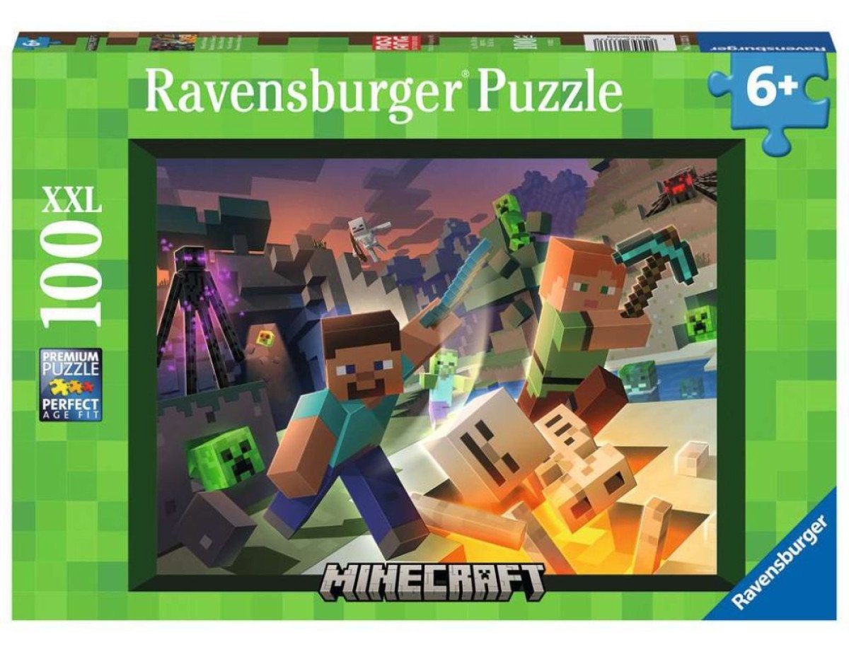 Ravensburger Puzzle: Monster Minecraft XXL (100pcs) (13333)