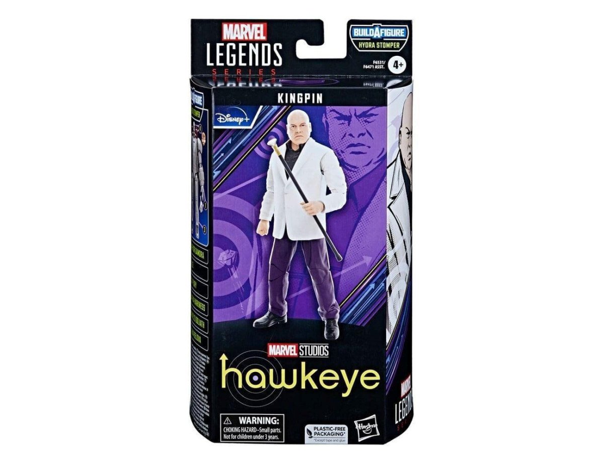 Hasbro Disney Marvel Legends Series: Build a Figure Hydra Stomper - Hawkeye Kingpin Action Figure (15cm) (F6531)