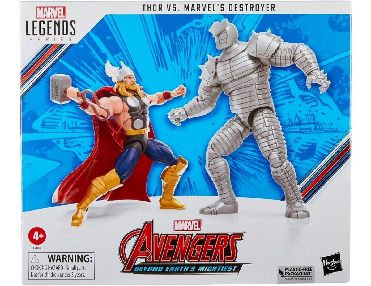 Hasbro Fans Marvel Avengers: Legends Series (60th Anniversary) - Beyond Earths Mightiest - Thor Vs. Marvels Destroyer Action Figures (15cm) (F7087)