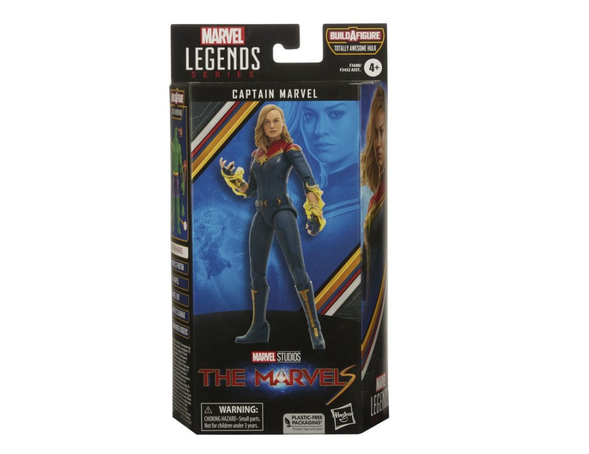 Hasbro Marvel Legends Series Build a Figure Totally Awesome Hulk: The Marvels - Captain Marvel Action Figure (15cm) (Excl.) (F3680)