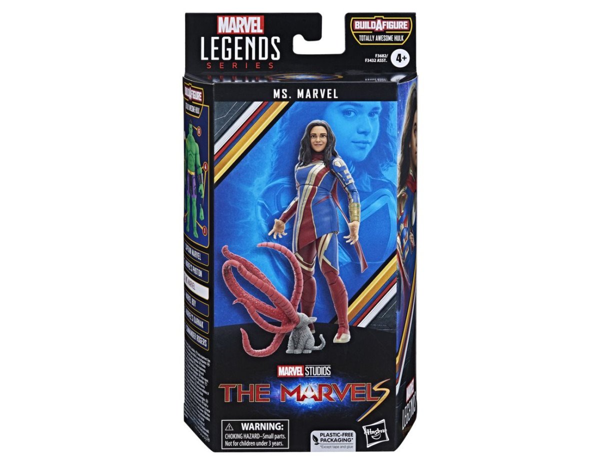 Hasbro Marvel Legends Series Build a Figure Totally Awesome Hulk: The Marvels - Ms. Marvel Action Figure (15cm) (Excl.) (F3682)