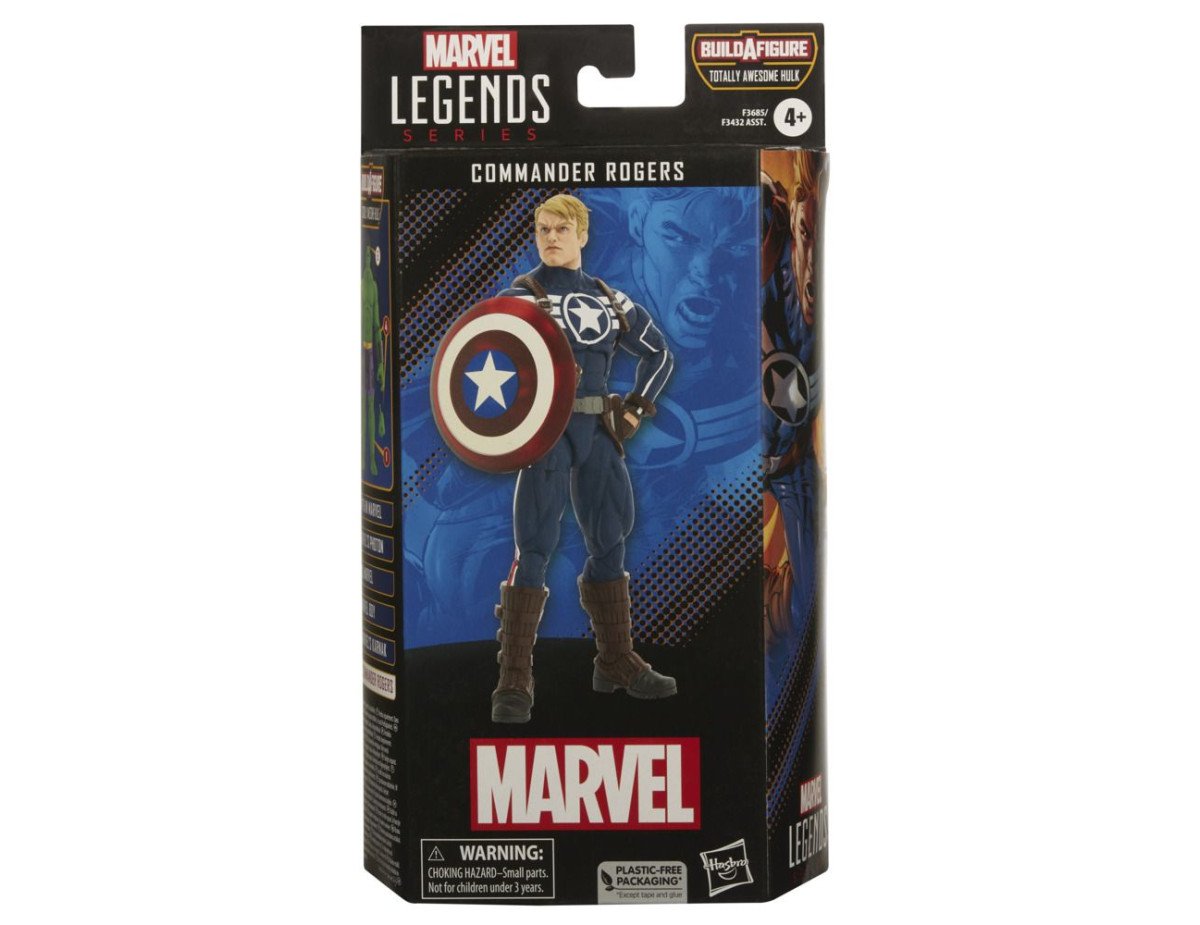 Hasbro Marvel Legends Series Build a Figure Totally Awesome Hulk: Commander Rogers Action Figure (15cm) (Excl.) (F3685)