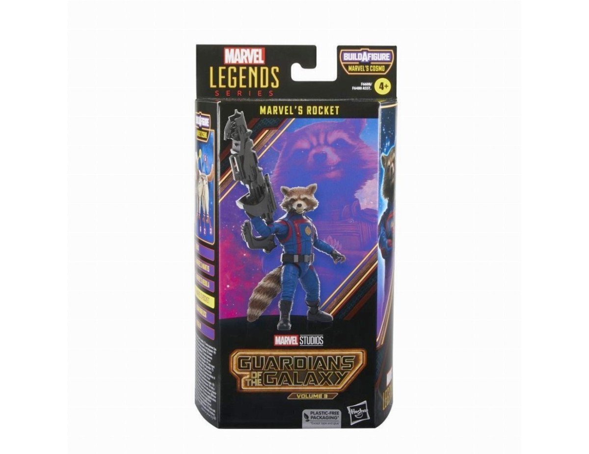 Hasbro Fans Marvel Legends Series: Guardians of the Galaxy Volume 3 - Marvel’s Rocket Action Figure (Build-A-Figure) (15cm) (Excl.) (F6608)