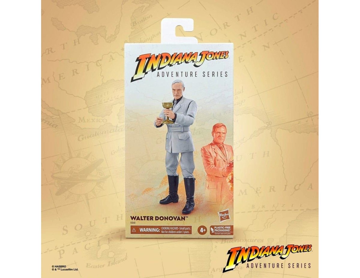 Hasbro Fans Indiana Jones and the Last Crusader: Adventure Series - Walter Donovan Action Figure (15cm) (Excl.) (F6049)