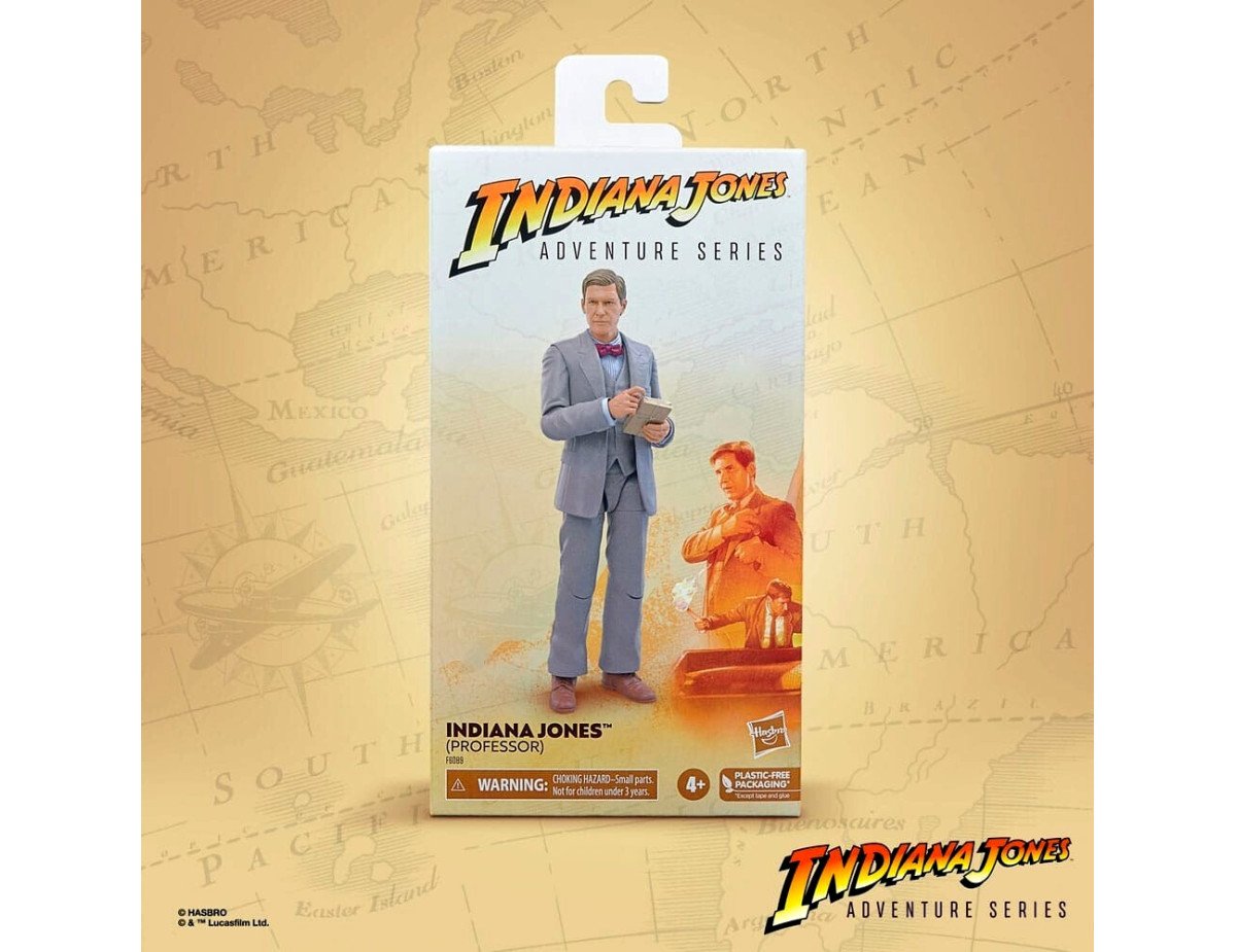 Hasbro Fans Indiana Jones and the Last Crusader: Adventure Series - Indiana Jones (Professor) Action Figure (15cm) (Excl.) (F6089)