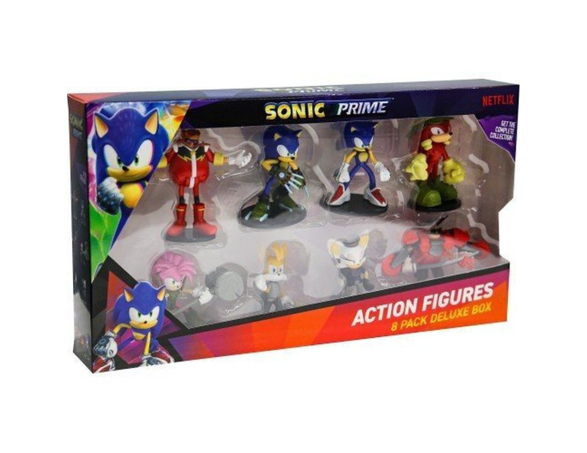 P.M.I. Sonic Prime - 8 Pack Deluxe Box (S1) Action Figures (7.5cm) (SON6080)