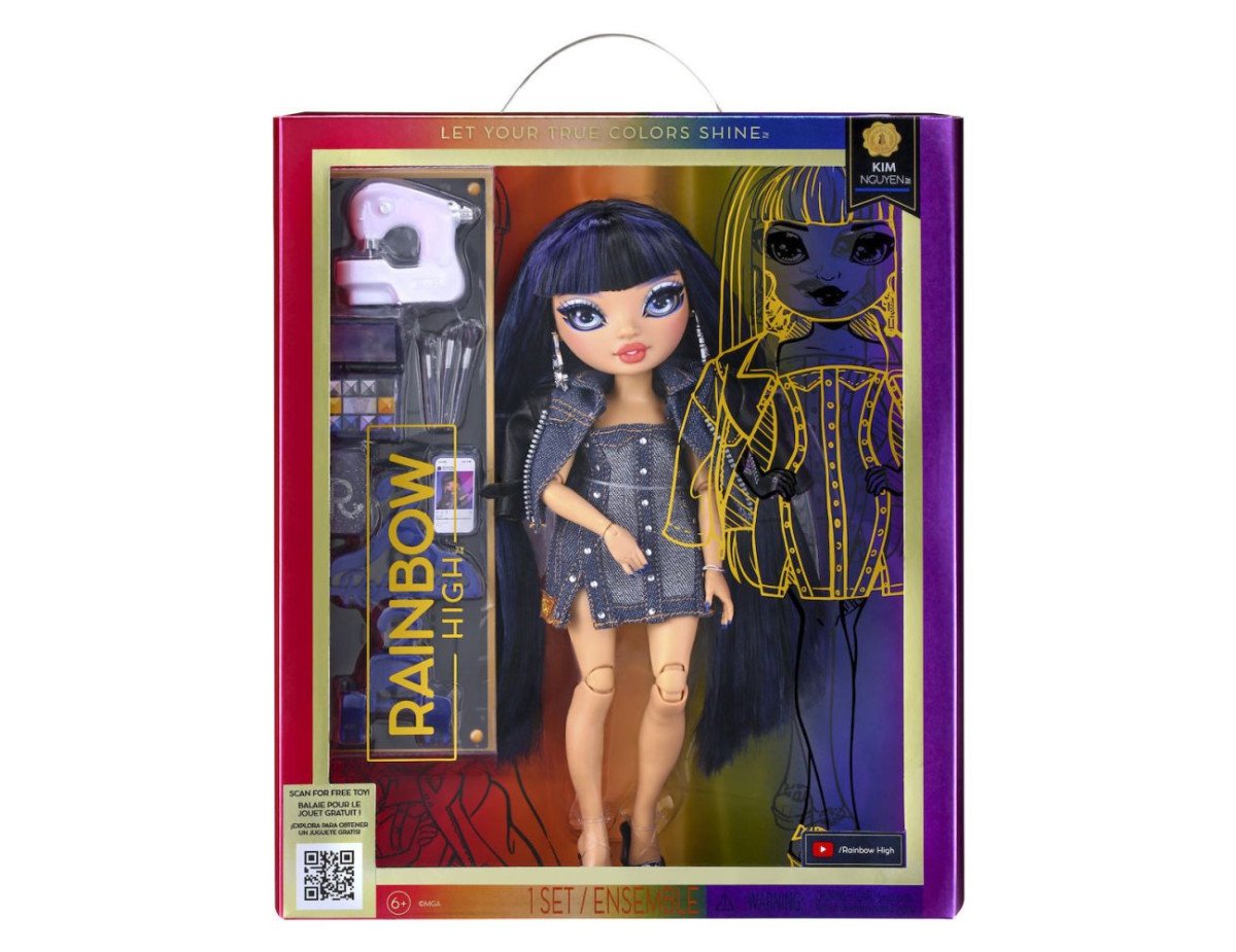 MGA Rainbow High: Kim Nguyen (Denim Blue) Doll (583158EUC)