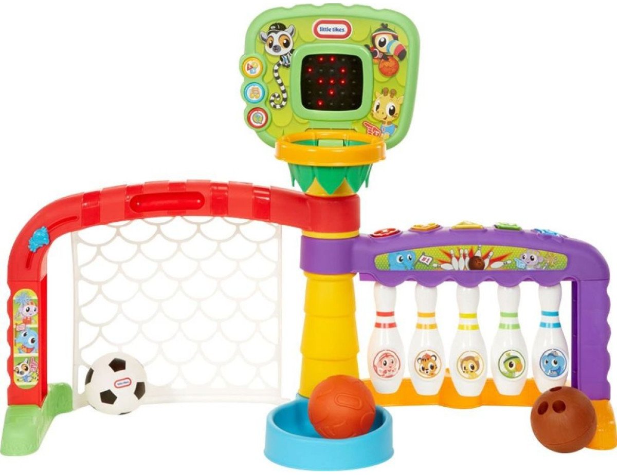 Little Tikes: Learn  Play - 3-in-1 Sports Zone (Basketball / Soccer / Bowling) (643224P1E4C)