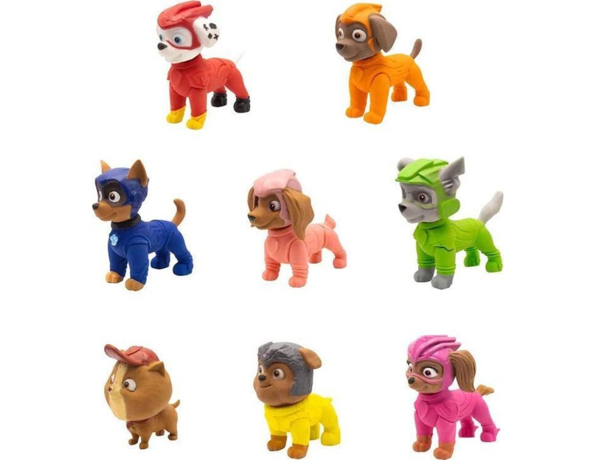 P.M.I. Paw Patrol: The Mighty Movie - Puzzle Erasers 5 Pack Figures (5cm) (Random) (PAWM1240)