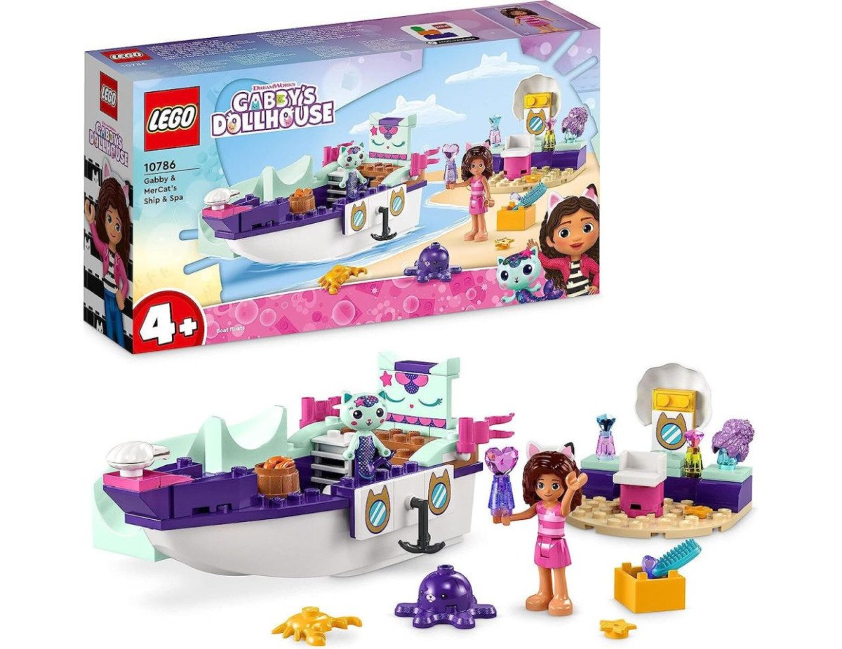 LEGO® Gabbys Dollhouse: Gabby and MerCat’s Ship and Spa (10786)