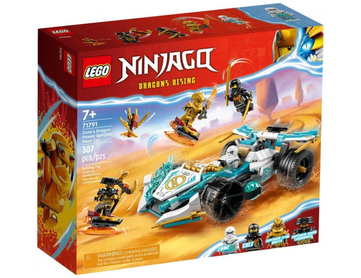 LEGO® NINJAGO®:  Zane’s Dragon Power Spinjitzu Race Car (71791)