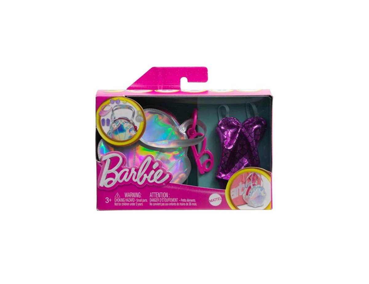 Mattel Barbie: Deluxe Clip-On Bag with Beach Outfit (HJT43)