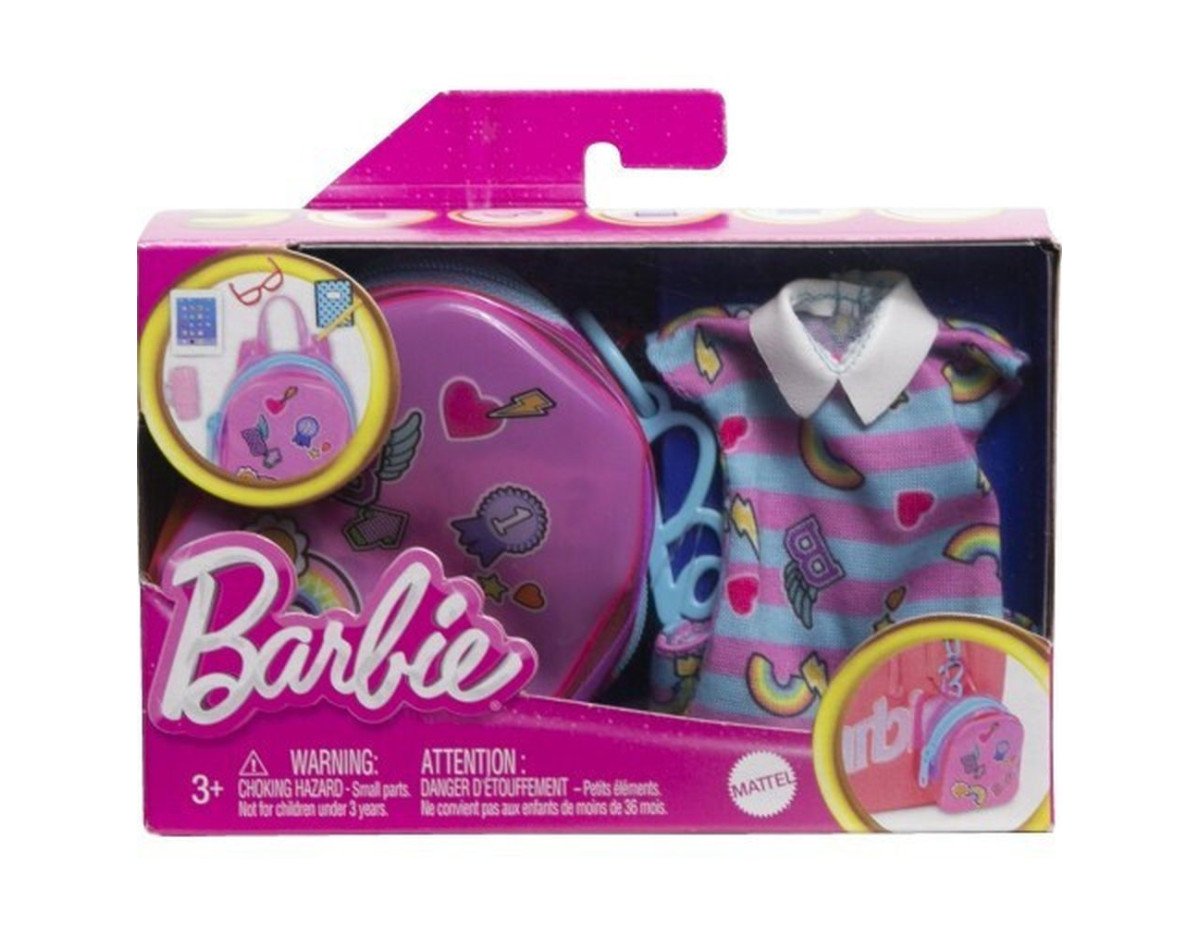 Mattel Barbie: Deluxe Clip-On Bag with School Outfit (HJT44)